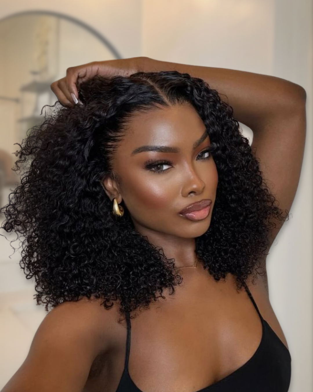 She's The Mane Attraction - #1B HD Transparent Lace Long Deep Wave Brazilian Human Hair Wig