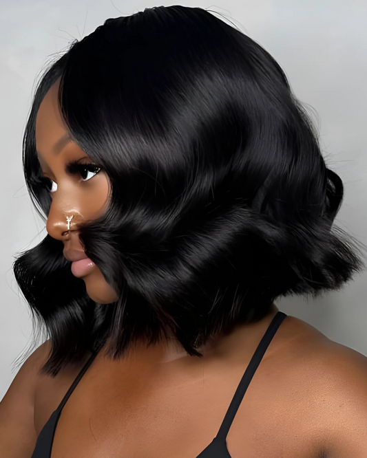 She Moves Different β #1B Glueless Wear-And-Go Body Wave Bob Brazilian Human Hair Wig