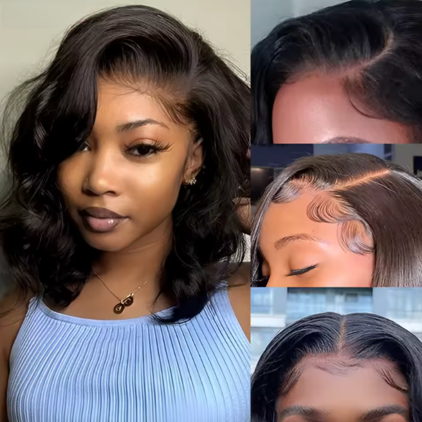 She Moves Different – #1B Glueless Wear-And-Go Body Wave Bob Brazilian Human Hair Wig