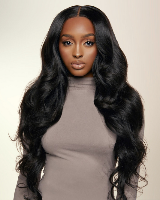 She’s Effortless - #1B Glueless Wear-And-Go Long Body Wave Brazilian Human Hair Wig
