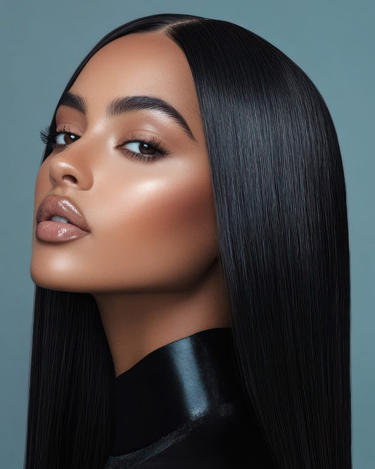 She’s Iconic - #1B Glueless Wear-And-Go Long Straight Brazilian Human Hair Wig