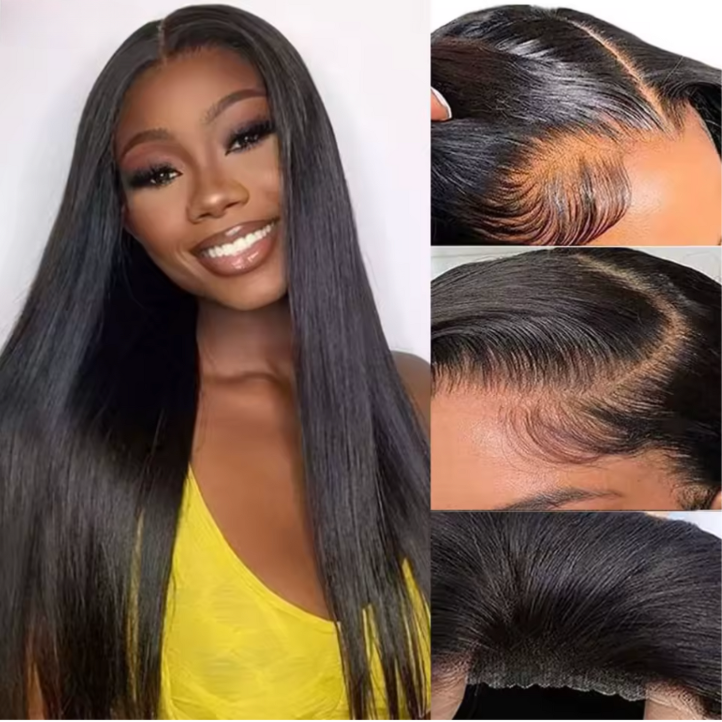 She’s Iconic - #1B Long, Straight Brazilian Human Hair Wig